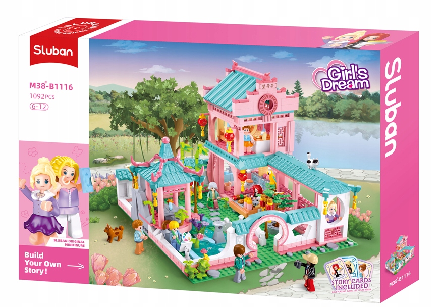 KLOCKI SLUBAN DUŻY CHIŃSKI DOM PIĘTROWA WILLA Rodzaj zestaw