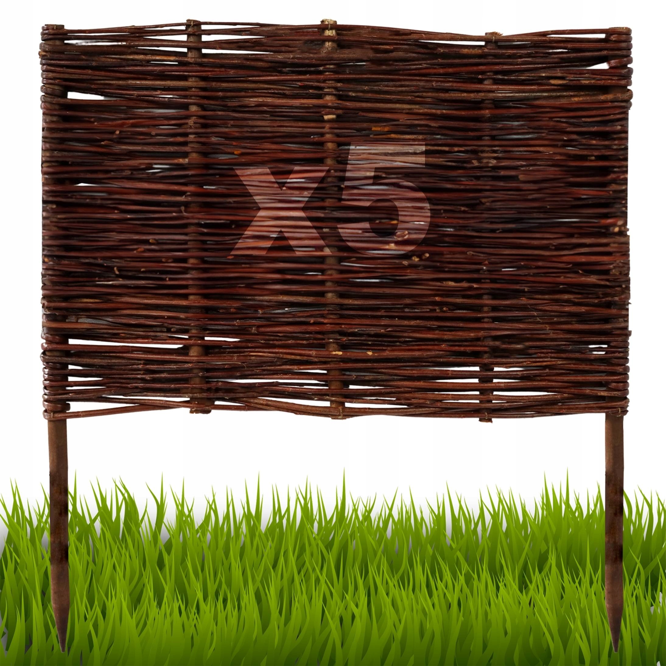 5 kusů Palisáda, plot trávníkový lem 60/60 cm Výrobce