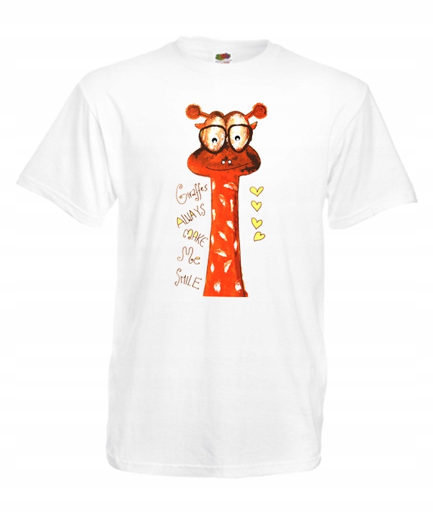 

L Koszulka Męska Żyrafa Giraffe Śmieszne Wzory