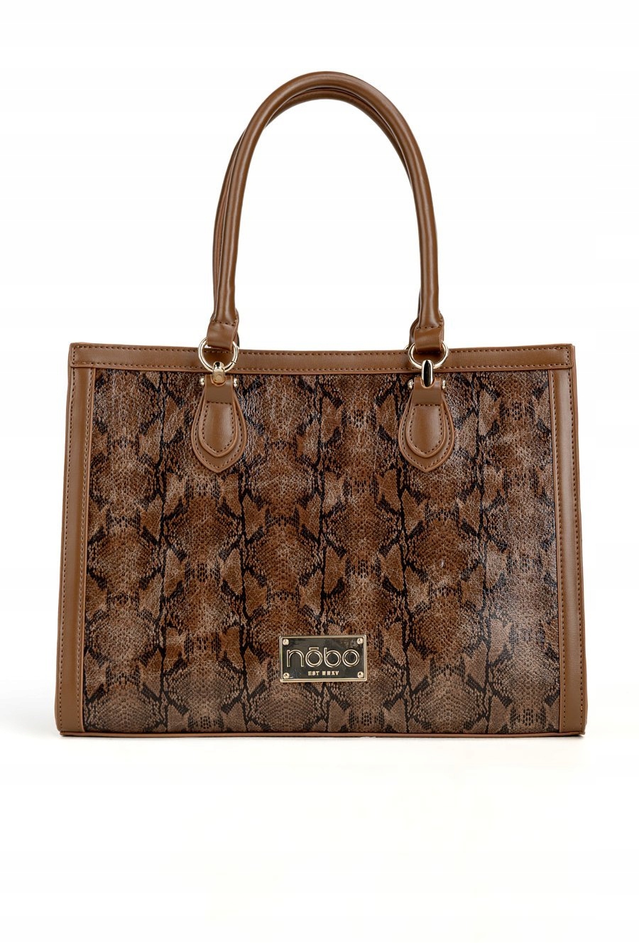 Velká taška Nobo BAG6150-M17 Hnědá se vzorem