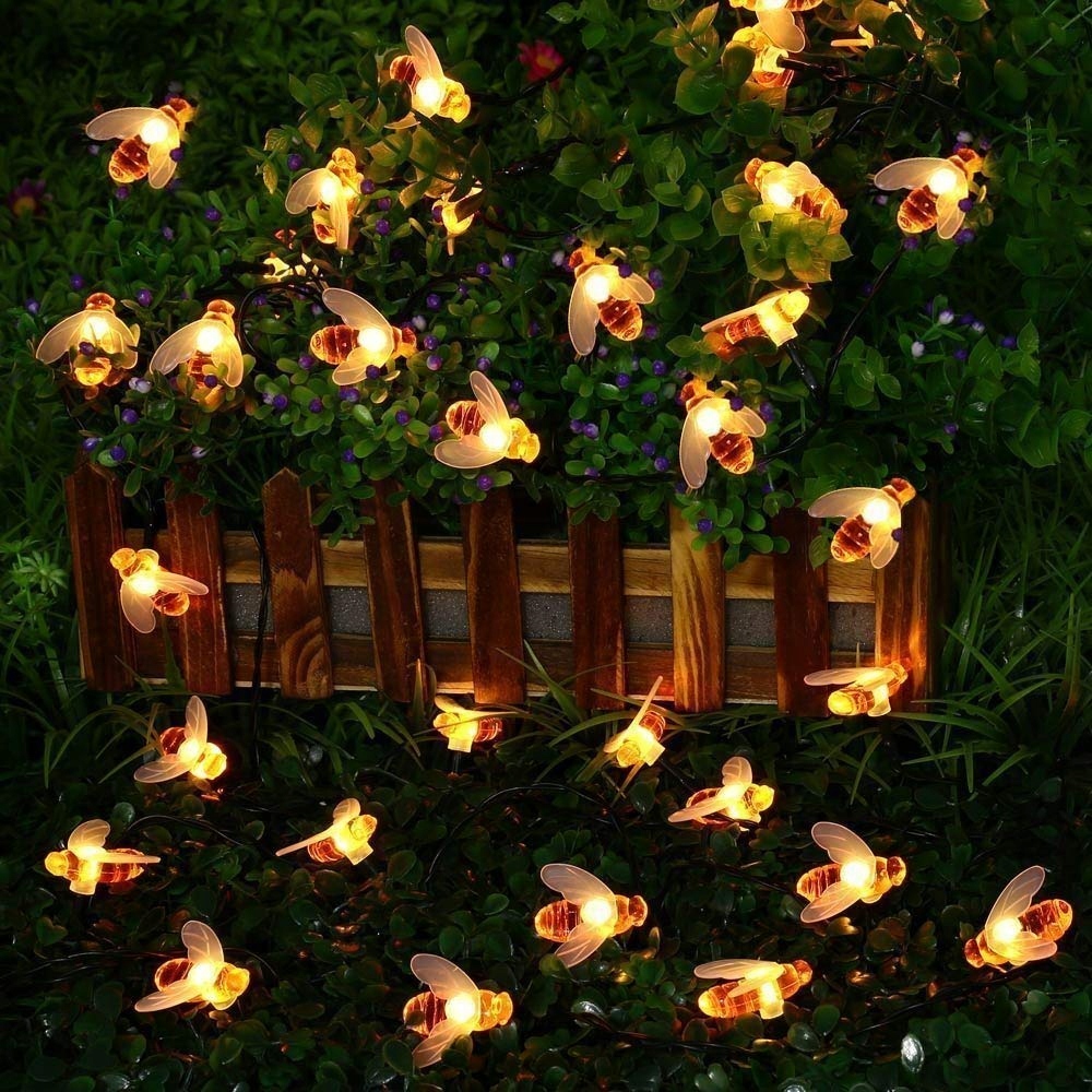 SOLAR Lichterkette 30 LED 5M 8 Tryby Wodoodporne Na Zewnątrz i Wewnątrz — miniatura 5