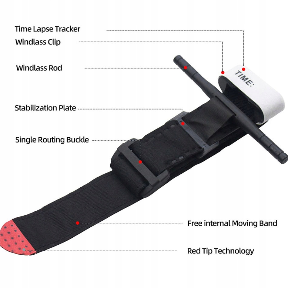 OPASKA STAZA UCISKOWA WOJSKOWA TAKTYCZNA 95CM - 55sztuk Waga produktu z opakowaniem jednostkowym 0.1 kg