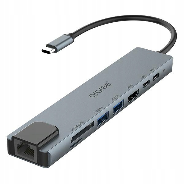 Araree Multi Hub 8v1 AM81 černý/black AR60-01379A