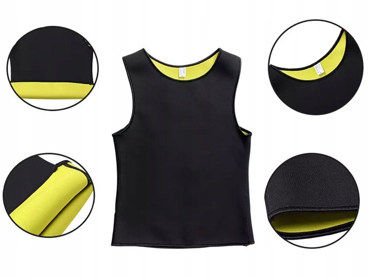 KOSZULKA NEOPRENOWA FITNESS MĘSKA ODCHUDZAJĄCA XL Kod producenta 15839_XL