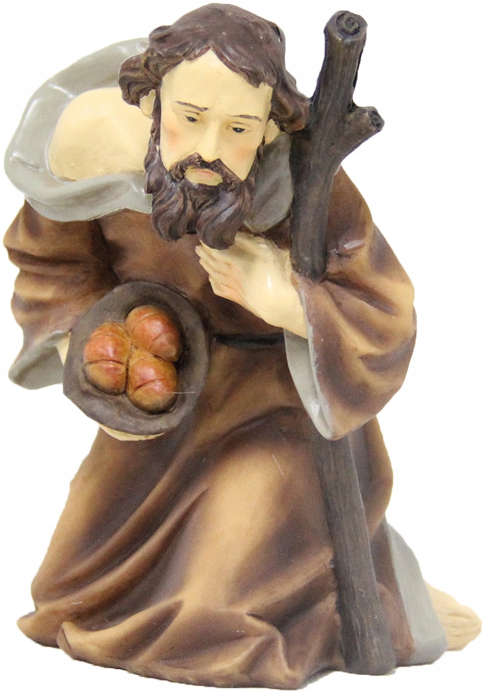 

Pasterz klęczący z chlebem 4,8cm wys. do figur 7cm