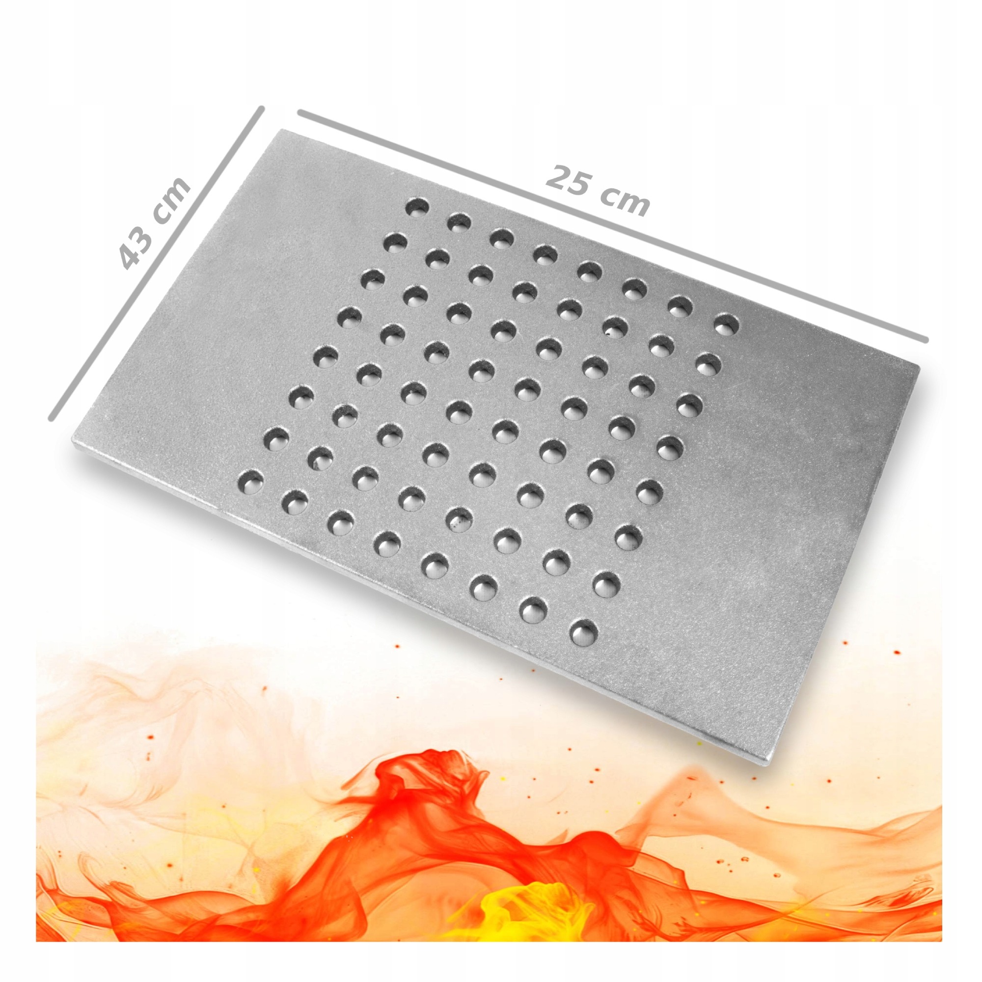 Litinový Děrovaný Krbový Rošt 43x25 Pro Krbová Kamna Supra Tertio 76