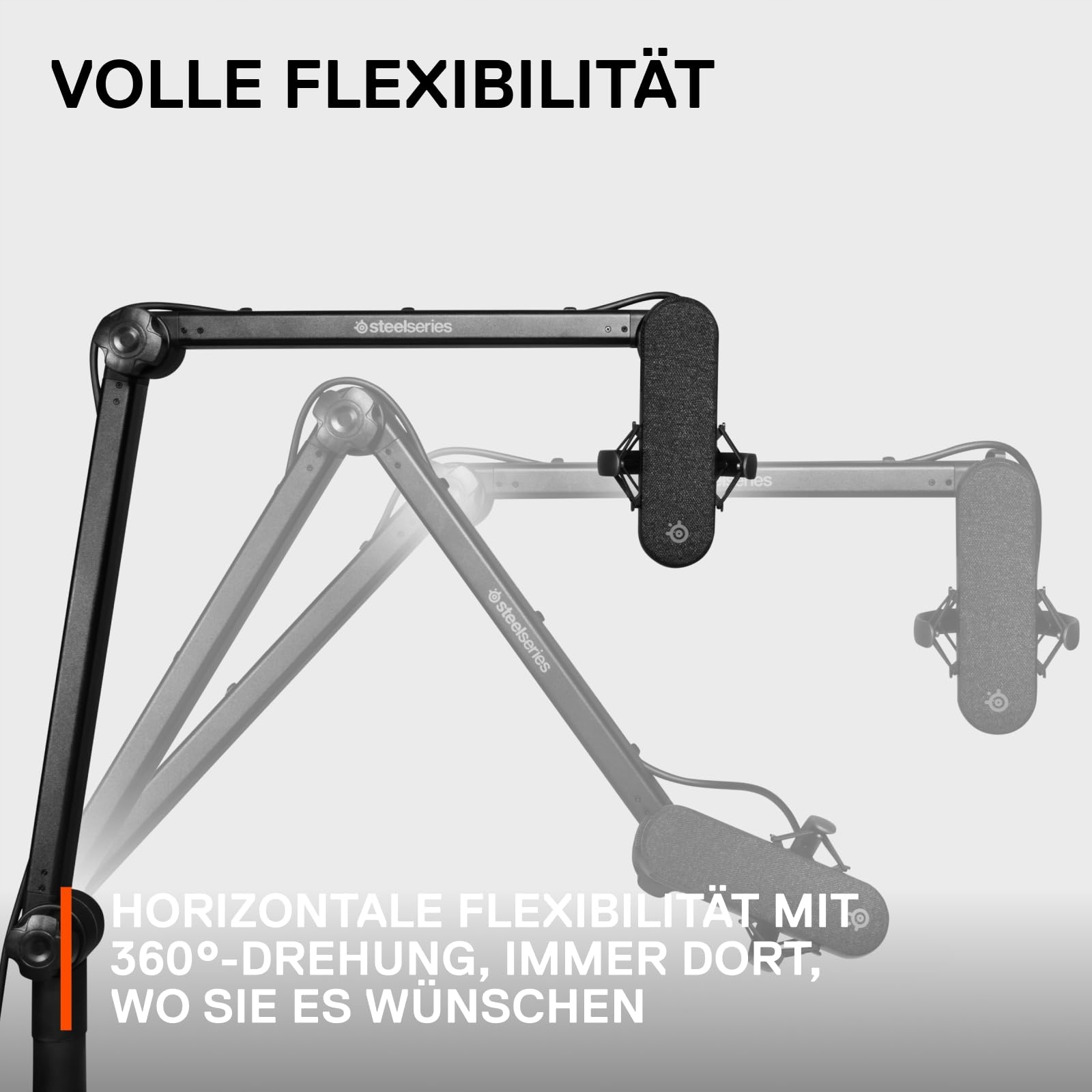 STEELSERIES Alias Pro Mikrofon Do Gier Streamingu Podcastów 360 Stopni — miniatura 4