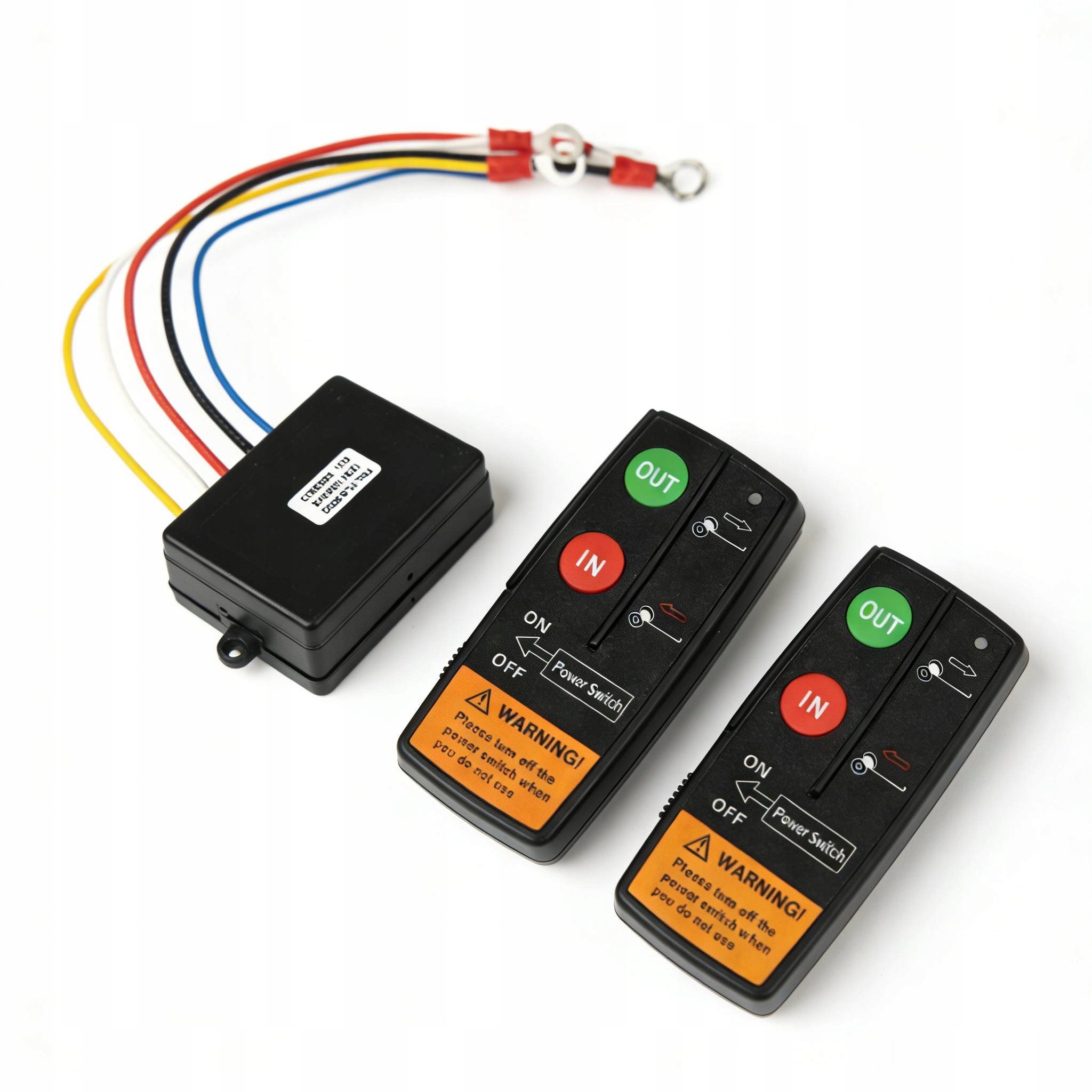 CSÖRLŐ TÁVIRÁNYÍTÓ VEZETÉK NÉLKÜLI UNIVERZÁLIS 12/24V 2x TÁVIRÁNYÍTÓ + VEVŐEGYSÉG