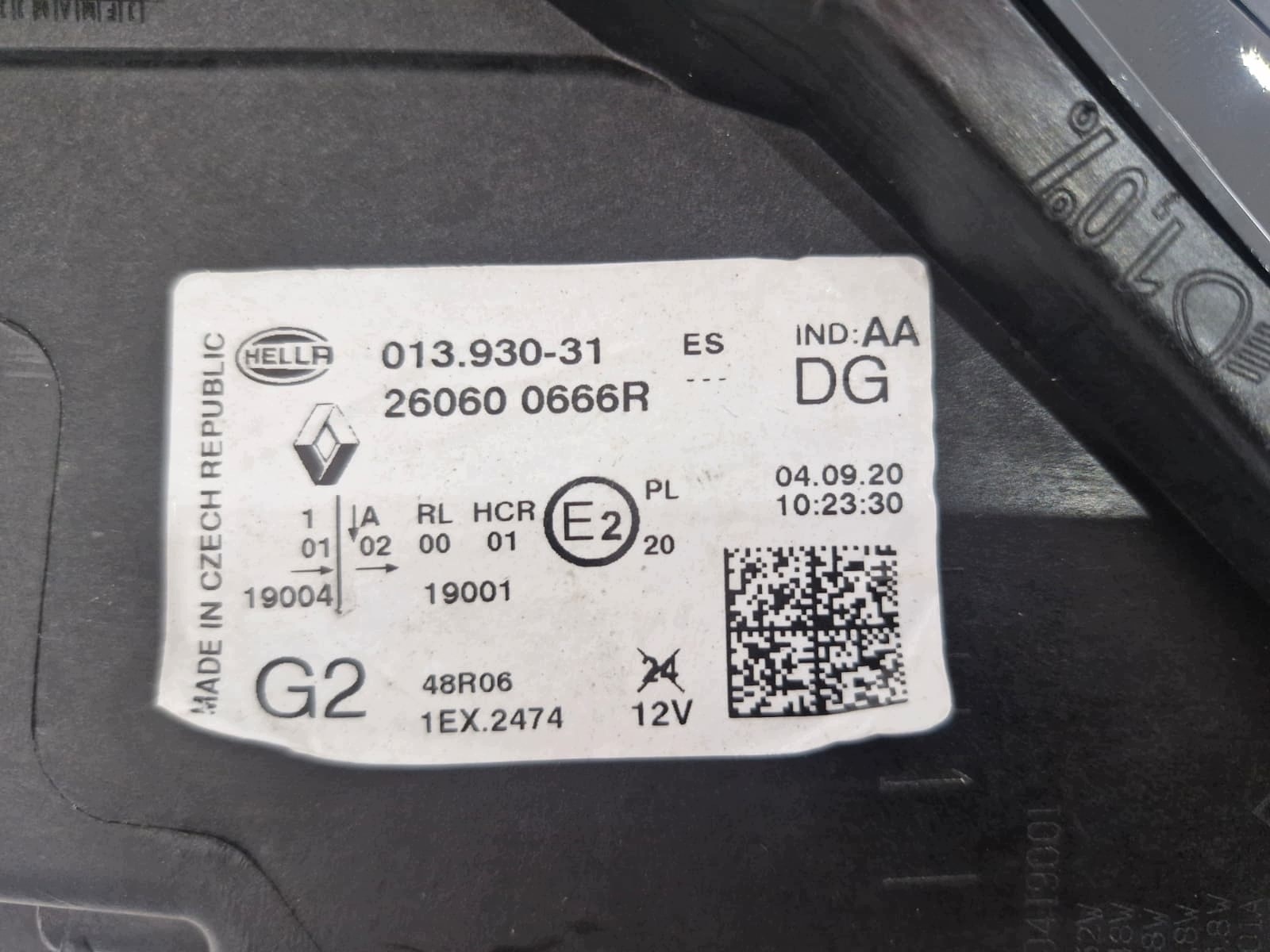 light left Renault Captur II FULL LED