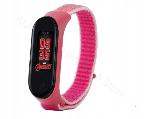 

Opaska Xiaomi Mi Band 3/4 Nylonowa Pomegranate