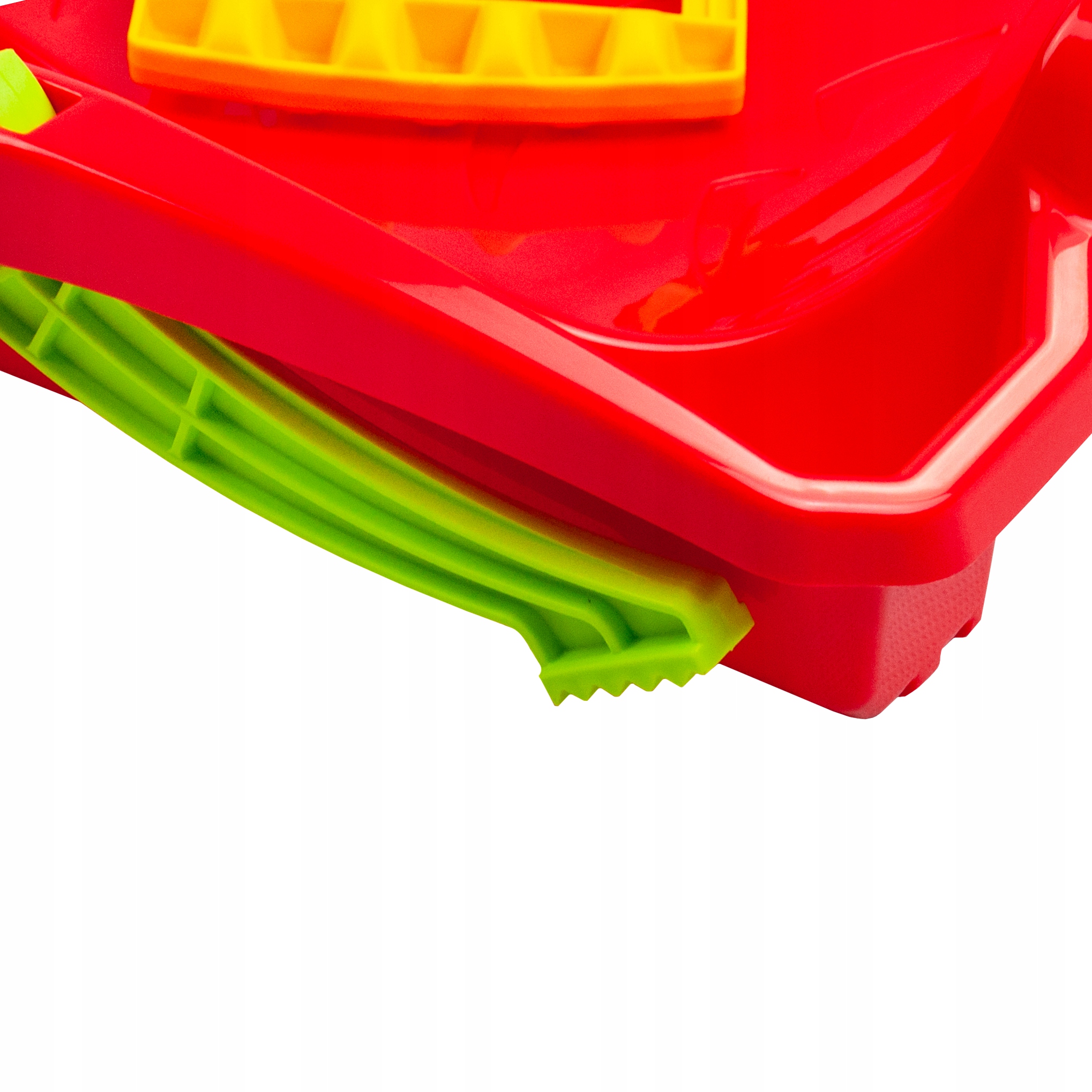 PLASTIKOWE SANKI ŚLIZGI Z HAMULCEM HORNET CZERWONY Model Hornet