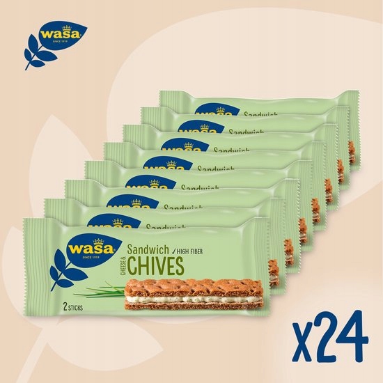 Wasa Kanapka z serkiem i szczypiorkiem 2 szt. 37g opakowanie zbiorcze