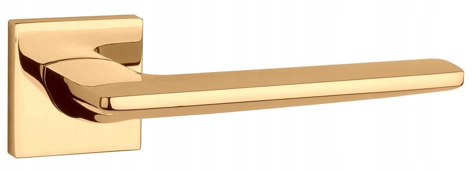 Kľučka rozeta štvorcová Lunaria Q Slim zlatá Aprile