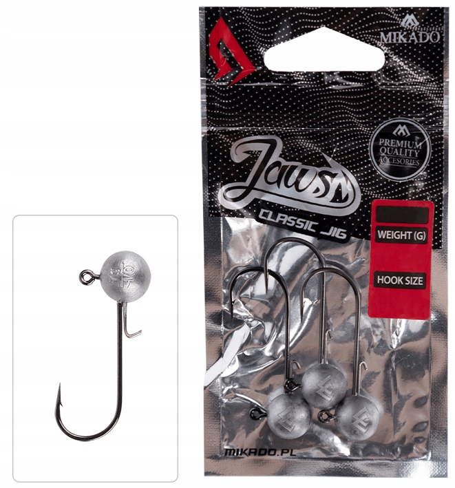 Główka Jigowa Mikado Jaws Classic 10g 4/0 3szt