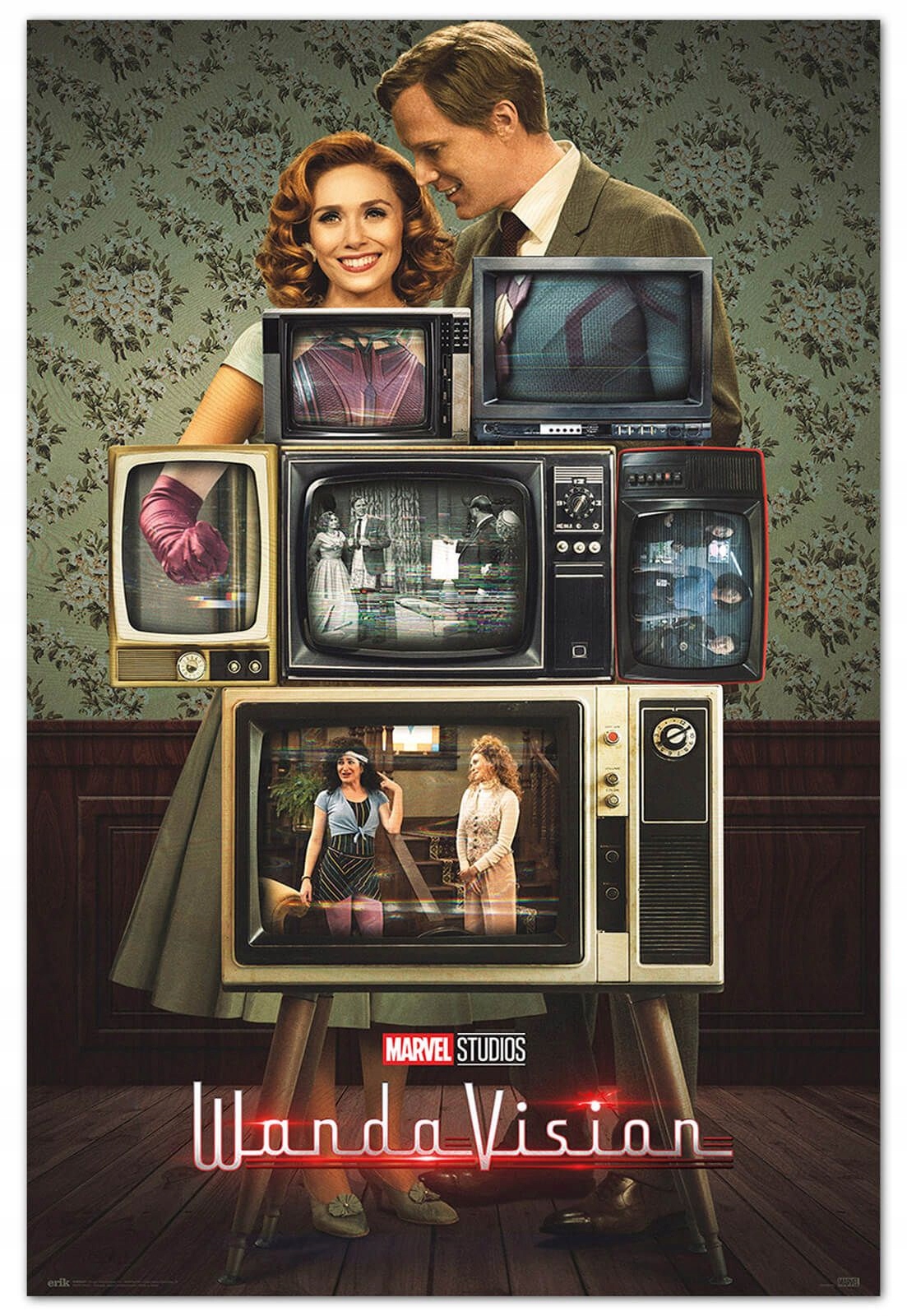 Плакат на стену Wandavision Life On TV 61x91, 5 см