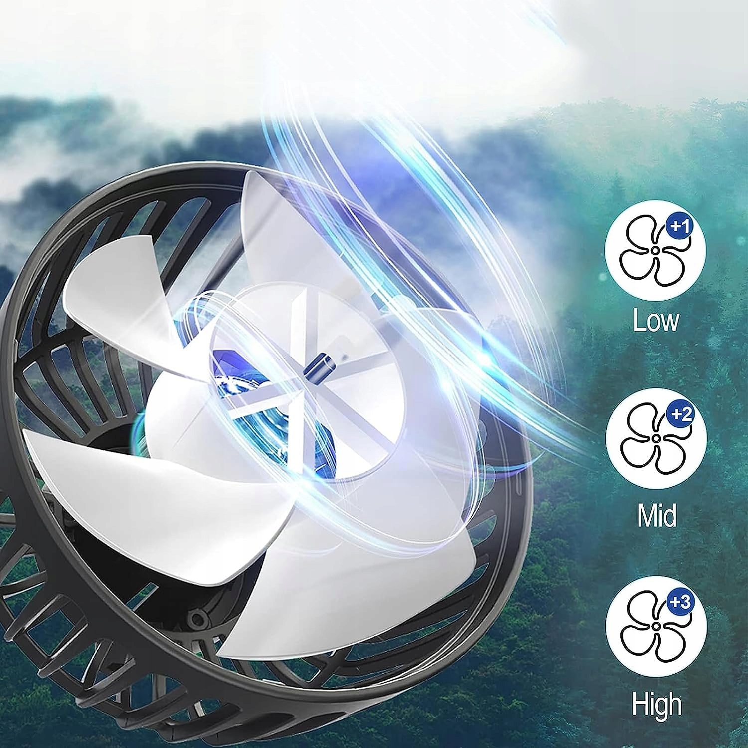 WENTYLATOR SAMOCHODOWY WIATRAK USB AUTO TIR UCHWYT Stan opakowania oryginalne