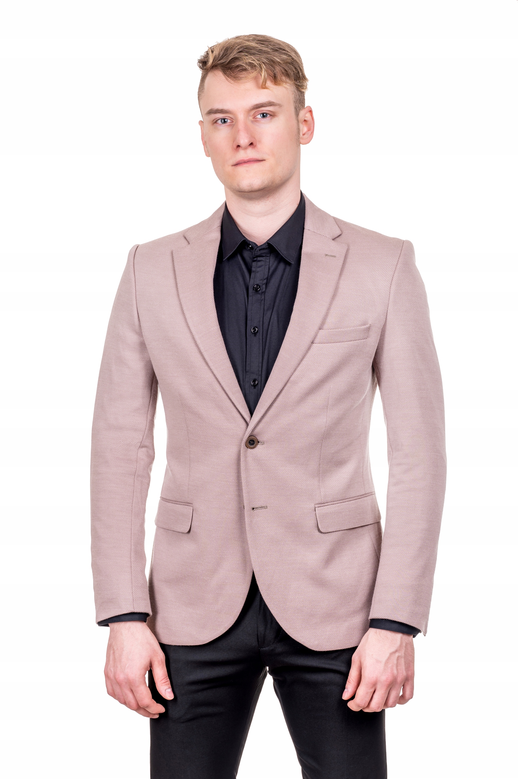 Modna marynarka męska beź rozm. 60 xxl Model Fp-4