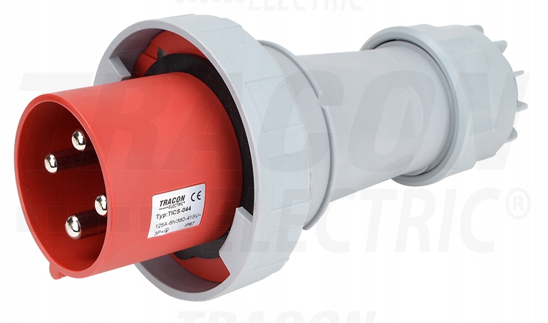 Wtyczka Wtyka Siłowa 125A 4P 125/4 Przenośna IP67