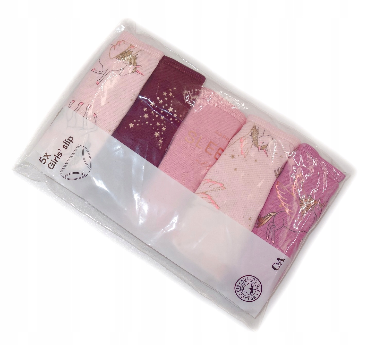 

5 Pack Majtki Dziewczęce Figi unicorn 170/176