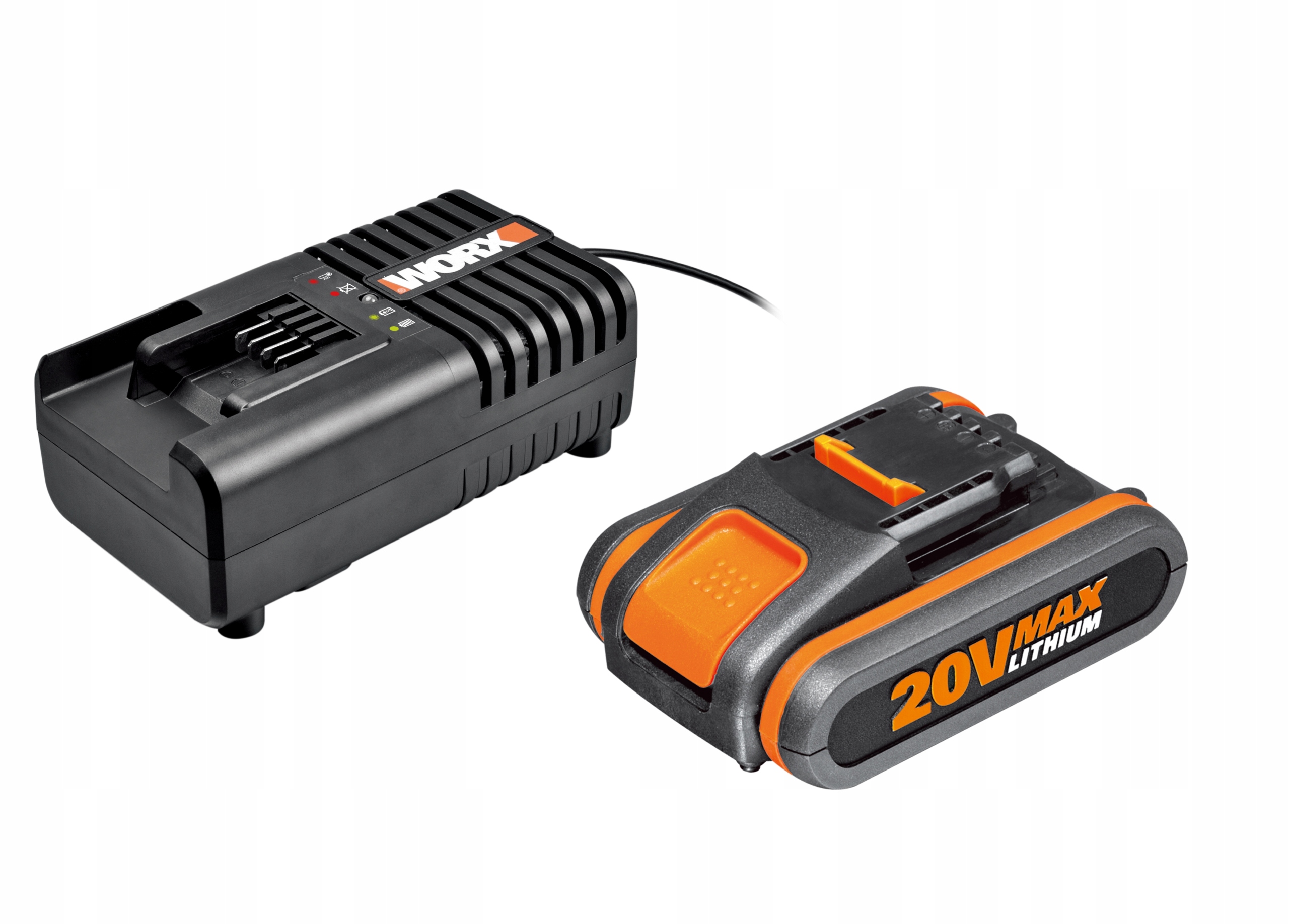 

Akumulator 20V 2,0Ah z ładowarką Worx Power Share