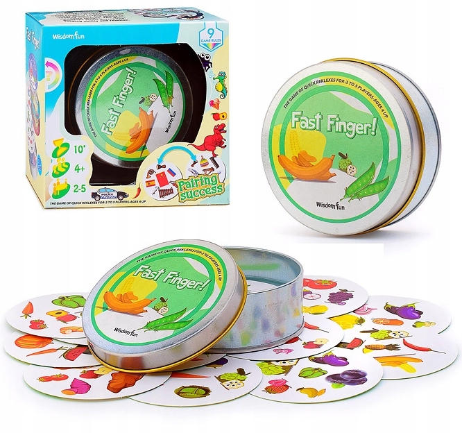 GRA PARY MEMORY OBRAZKI OWOCE I WARZYWA RODZINNA LOGICZNA