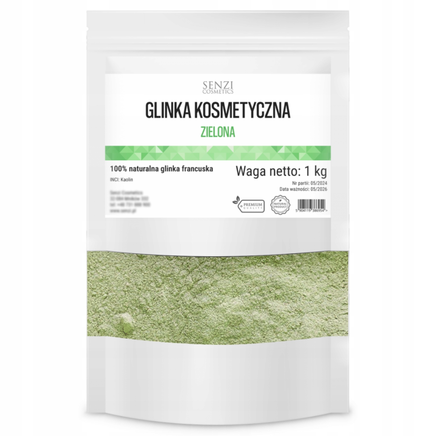 Glinka Zielona Naturalna Kosmetyczna Francuska Na Trądzik Green Clay