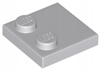 

Lego 33909 płytka gładka 2x2 j. szary Lbg 10 szt N