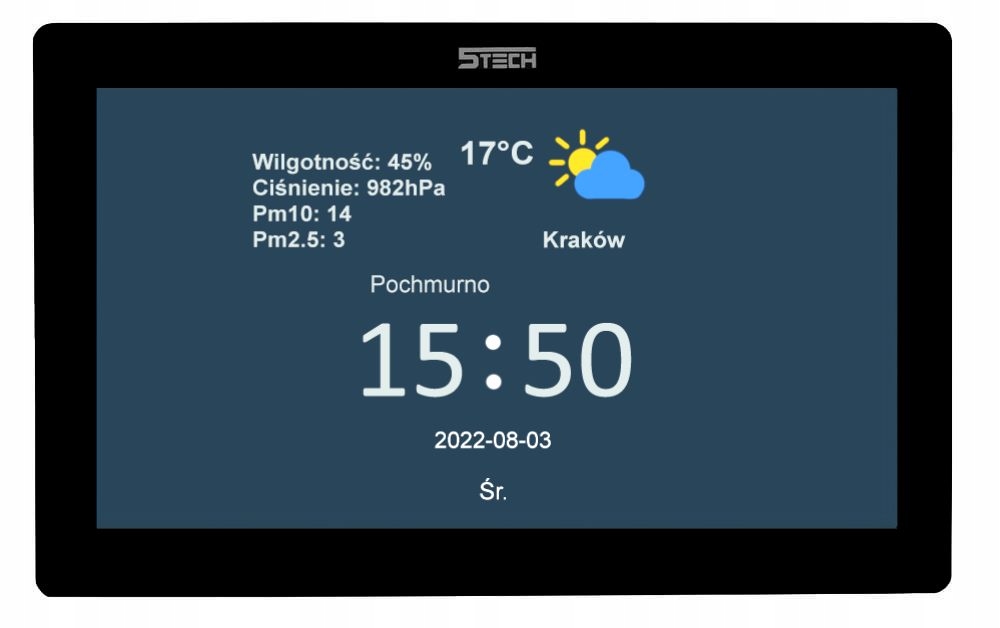 Wideodomofon 5TECH VERUS Videodomofon WiFi BRELOKI SZYFRATOR APLIKACJA Kolor czarny