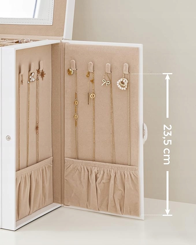 SZKATUŁKA NA BIŻUTERIĘ KUFEREK PUDEŁKO ORGANIZER Marka bez marki