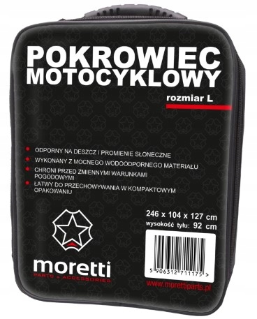 Pokrowiec na motocykl  rozmiar L -  - sklep motocyklowy  unavailable