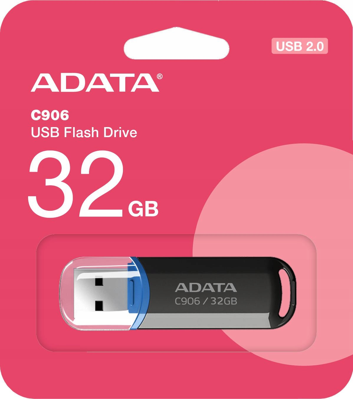 AdataPendrive C906 32GB USB2.0 czarny