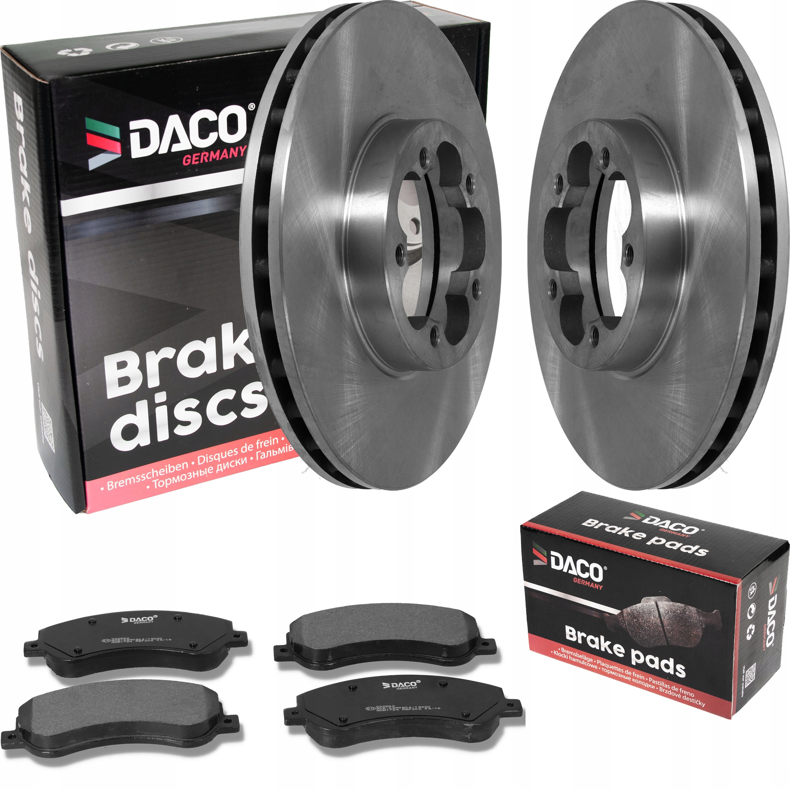 601016 - ДИСКИ И КОЛОДКИ DACO FORD TRANSIT 06-СПЕРЕДИ