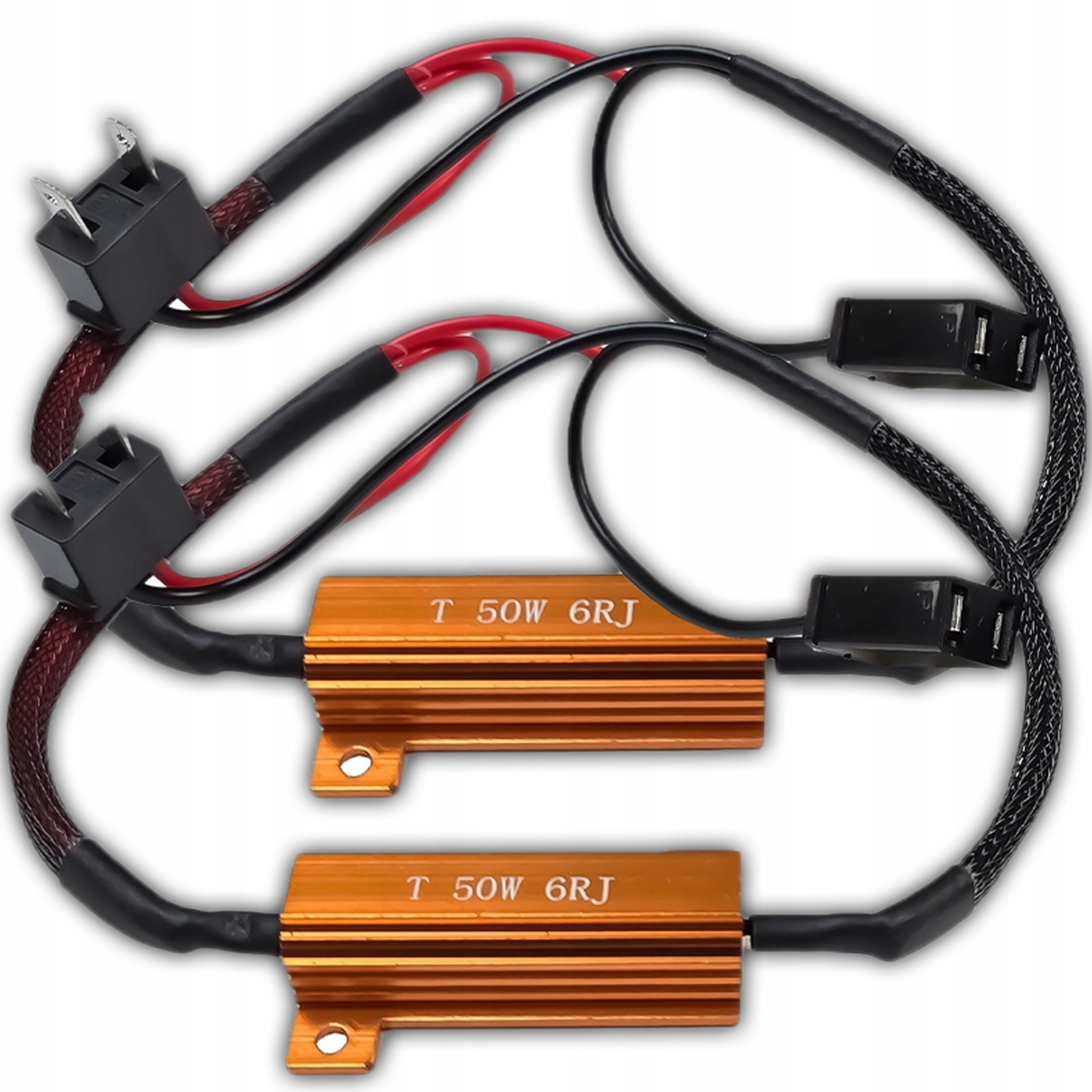 2x Rezystor Led H7 50W 6Ohm Wtyczka Gniazdo Canbus Dekoder Filtr Opornik