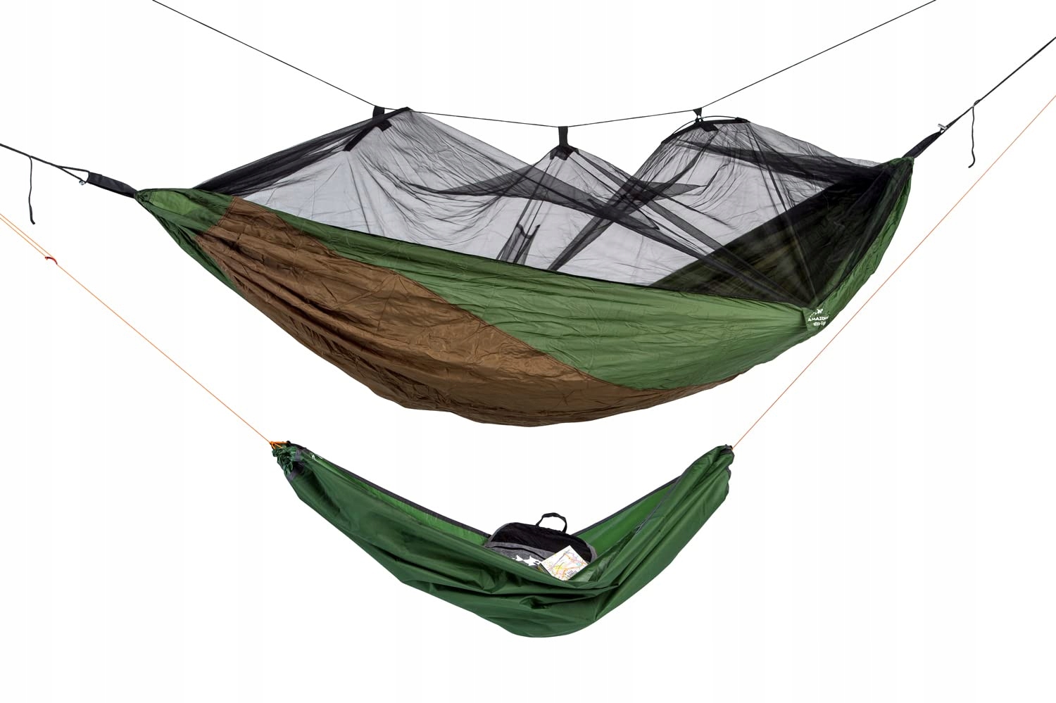 AMAZONAS Ultra Lekki Hamak Podłogowy Outdoor 150x100cm Zielony — miniatura 2