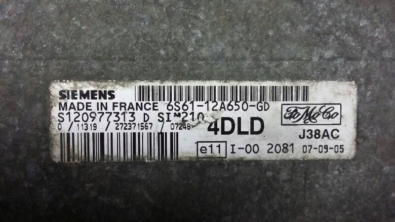 FORD FUSION 6S61-12A650-GD 05