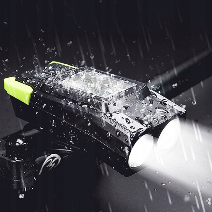 LAMPKA ROWEROWA LICZNIK PRĘDKOŚCIOMIERZ PRZÓD TYŁ Marka bez marki