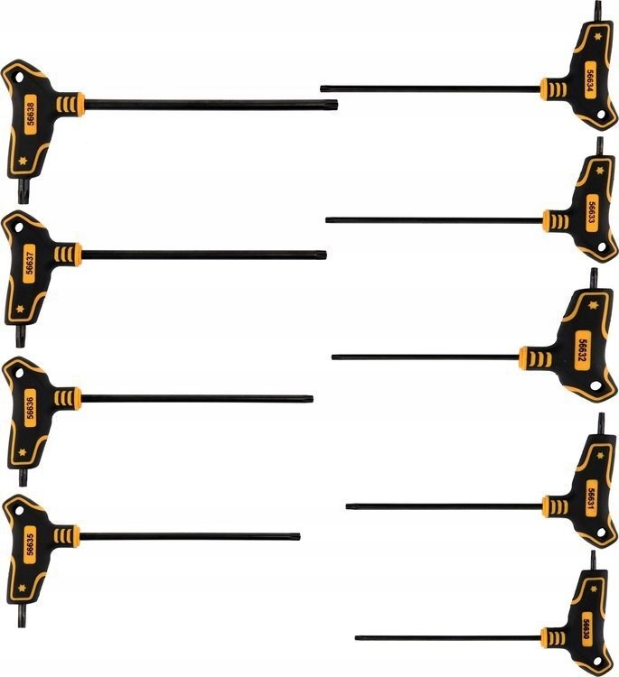 

Zestaw Klucz Trzpieniowych Torx Z Rękojeścią 9 Szt