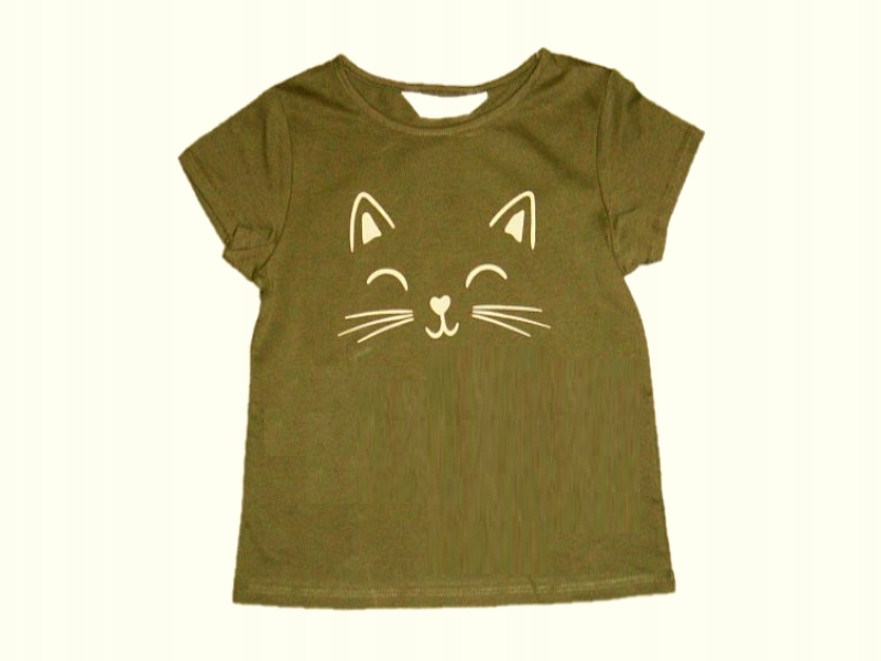 

Nowa H&m bluzeczka Kotek khaki 134/140