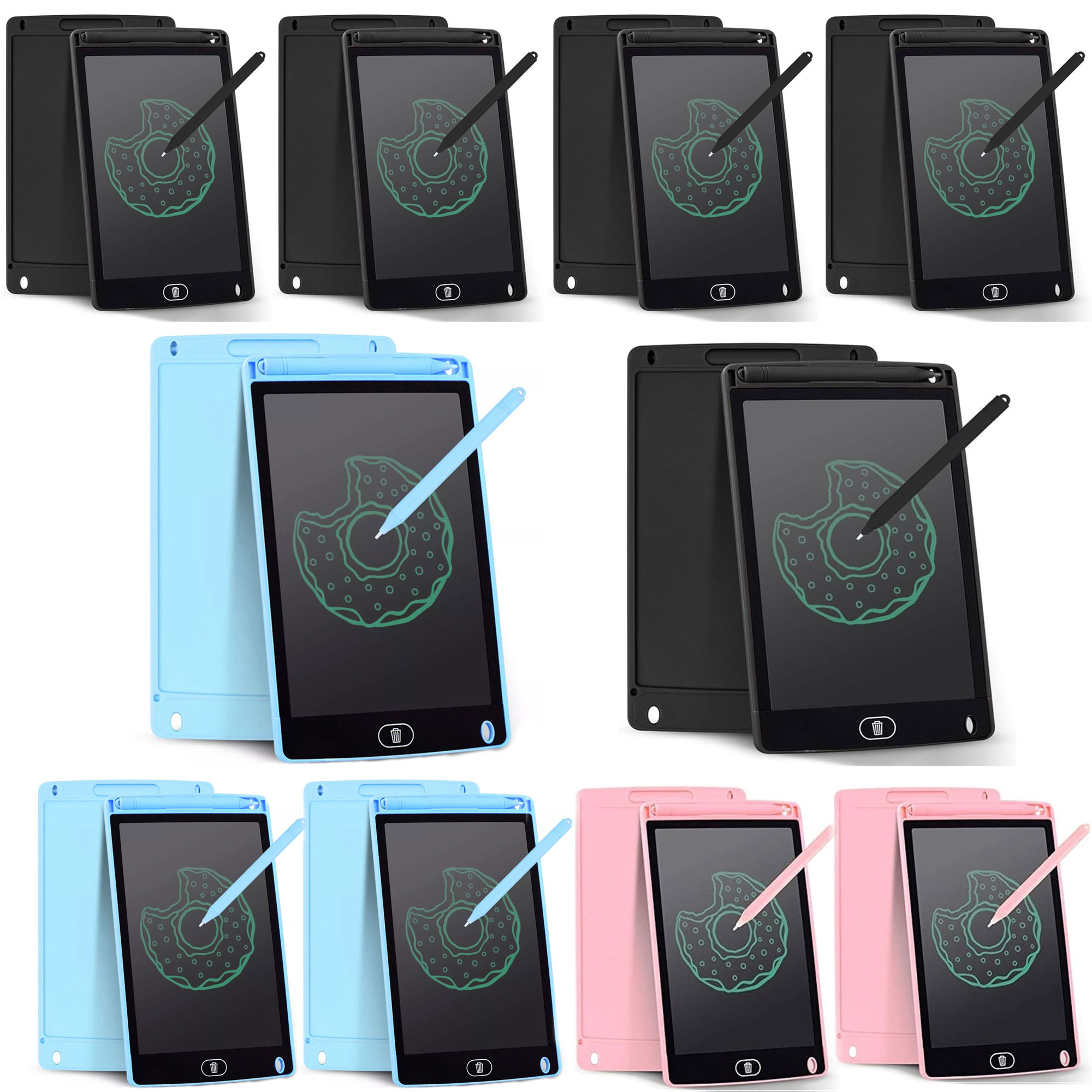 Zestaw 10x Tablet Graficzny Znikopis A4 Do Rysowania Dla Dzieci Tablica XXL