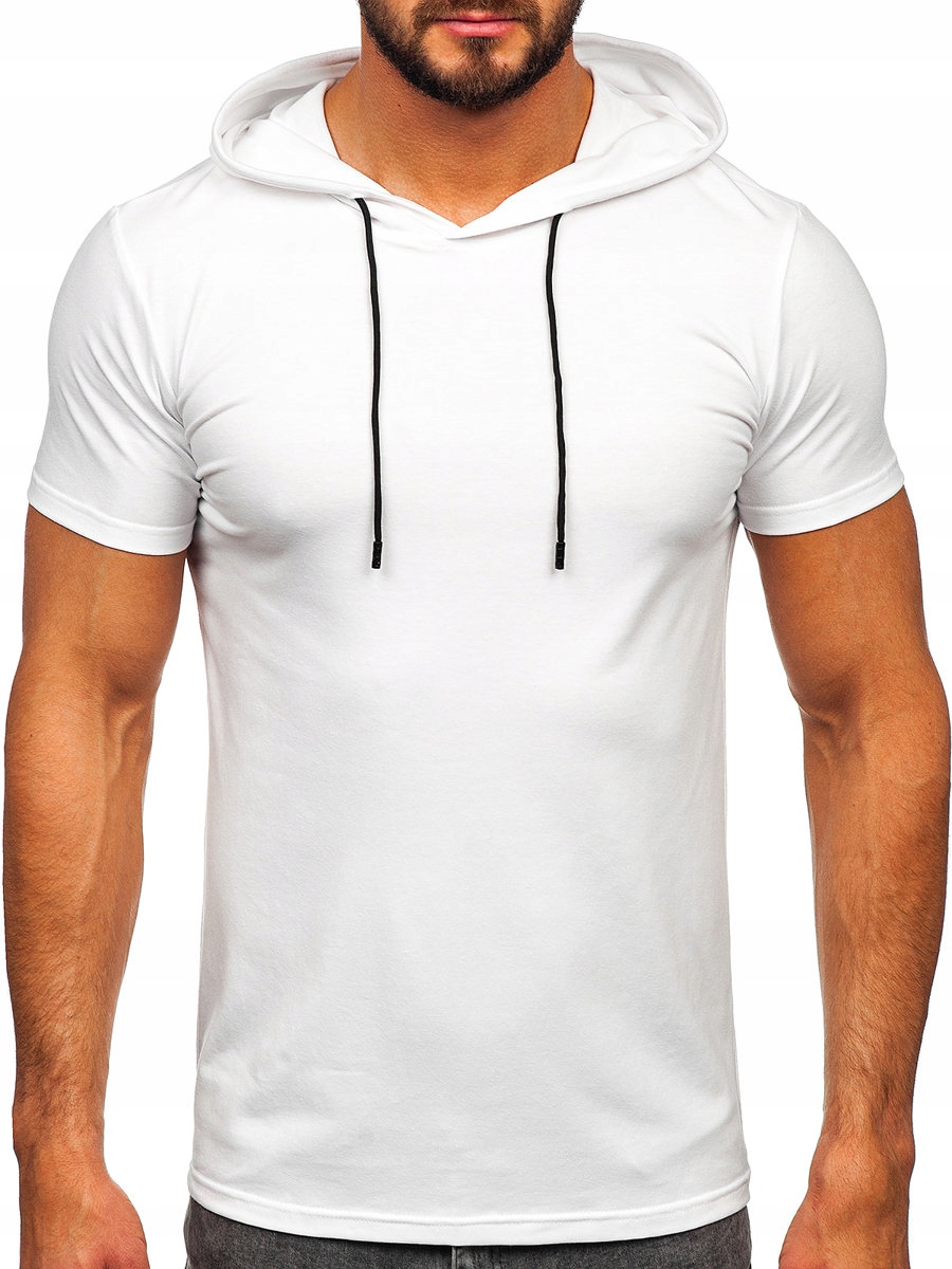 

T-shirt Koszulka Z Kapturem Biała 8T957 Denley_l
