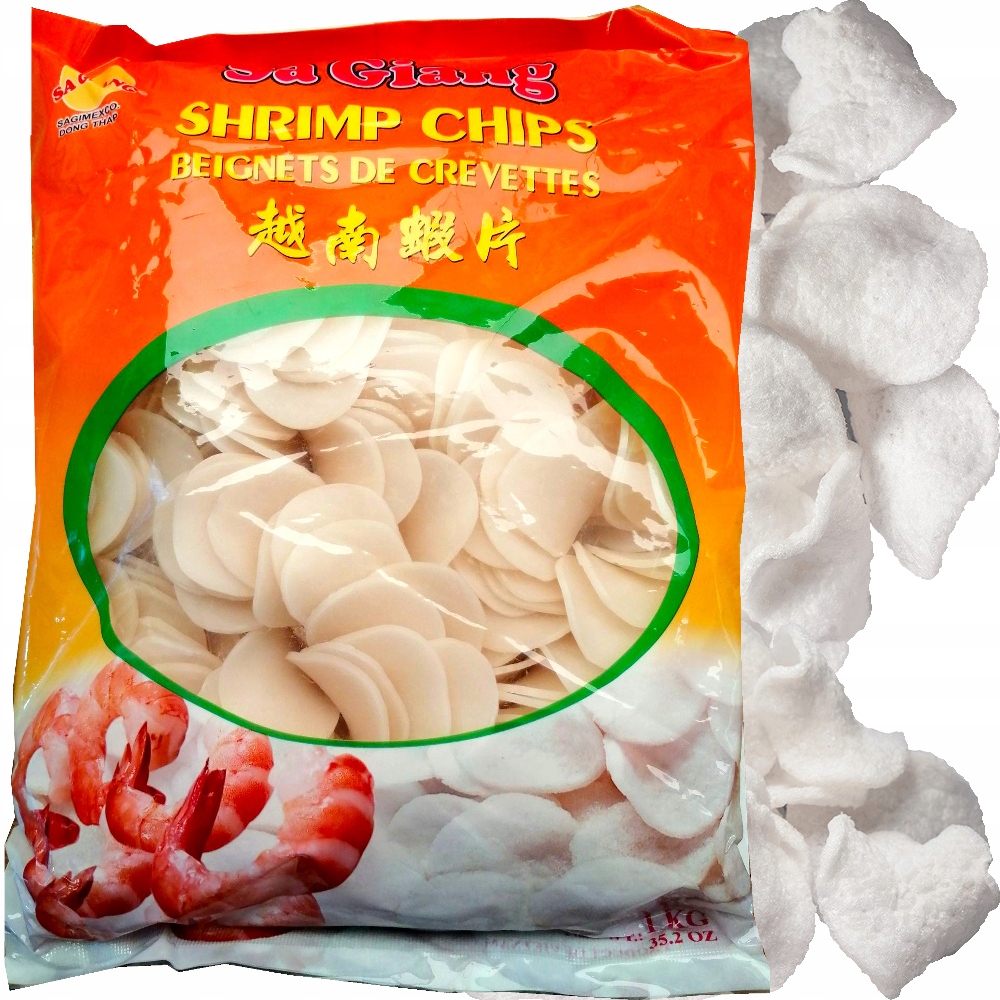 

Chipsy Prażynki Shrimp Krewetkowe Do Smażenia 1kg