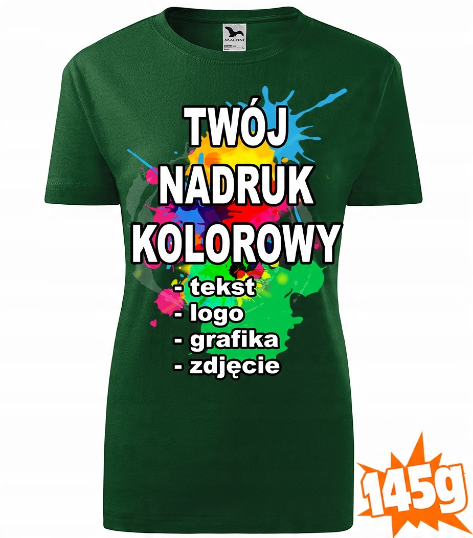 

Koszulka Z Własnym Nadrukiem zdjęcie damska S 06