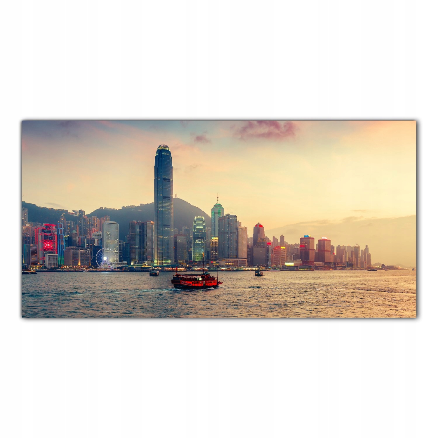 

Obraz na szkle Foto Miasto Zachód Słońca 140x70