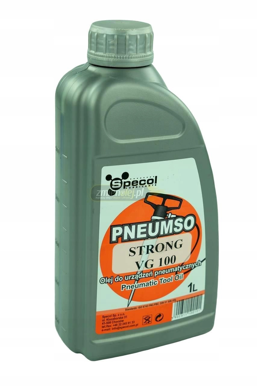 Olej do młotów udarowych Specol Pneumso Strong Vg 100 1L