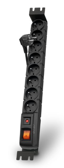 Acar S8 Fa Rack 1, 5m kábel, 8 zásuviek, prepäťová ochrana, do racku,…