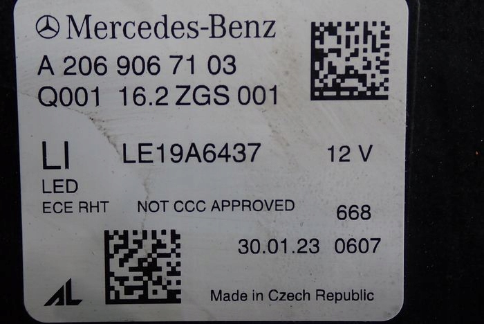MERCEDES W206 206 C-KLASA FULL LED PERFORMANCE reflektor left light left