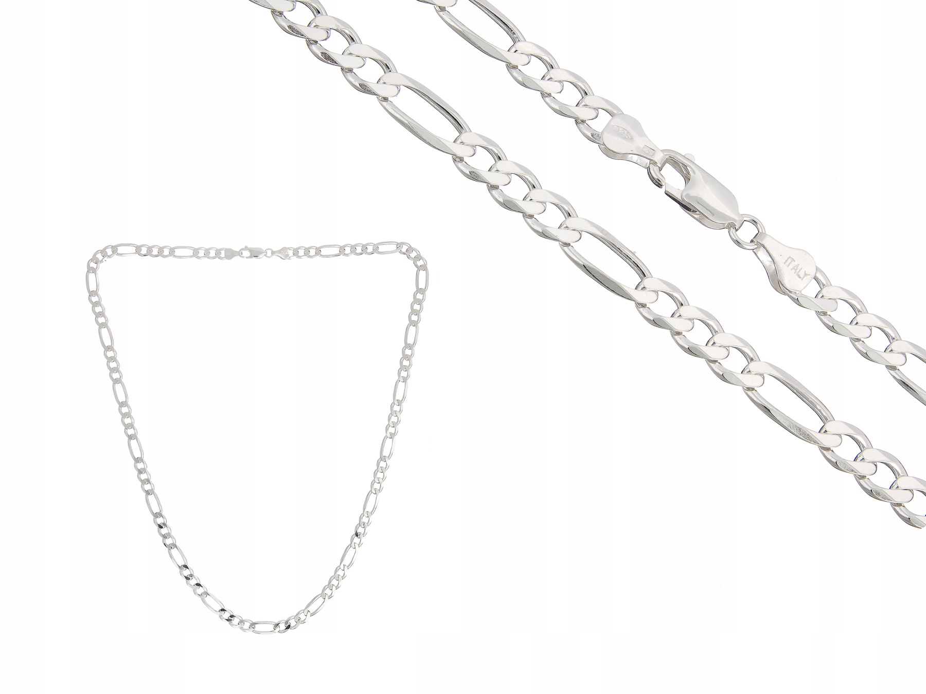 Stříbrný Řetízek Figaro 65CM 25 G 6MM Italy Dárek