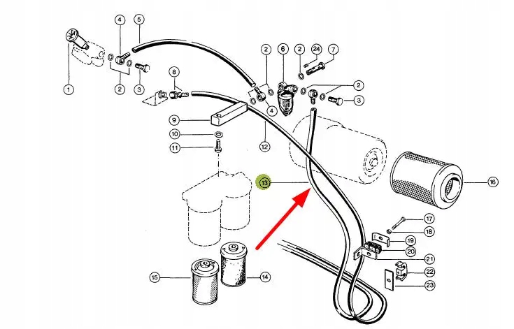 606167.2 Przewód paliwa Producent części Claas