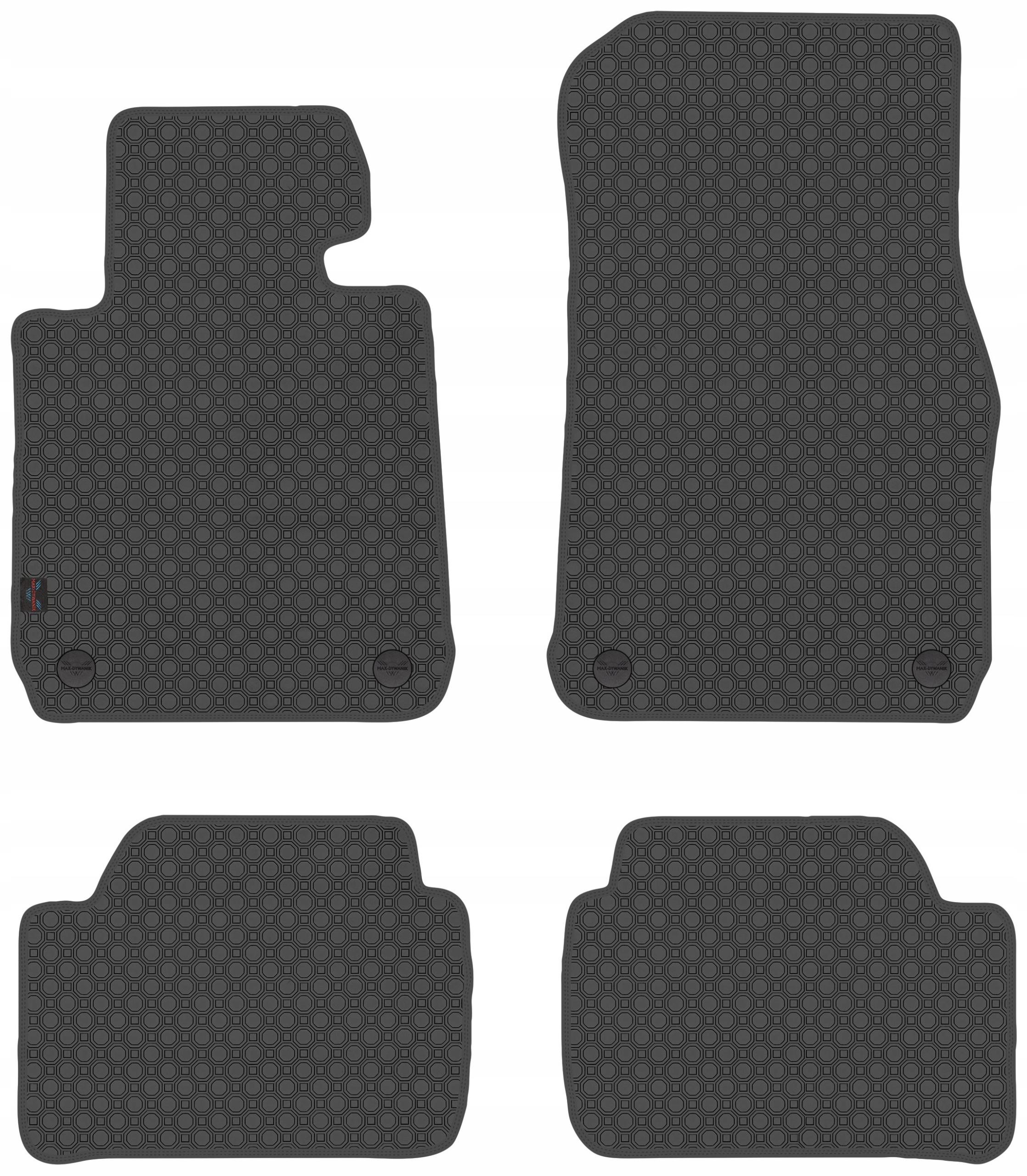 Bmw 1 F20 2011-2019 Gumové autokoberce Černé
