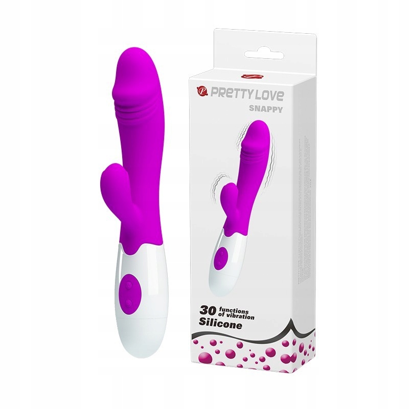 

Stymulujący Wibrator Prettylove Snappy z Masażerem